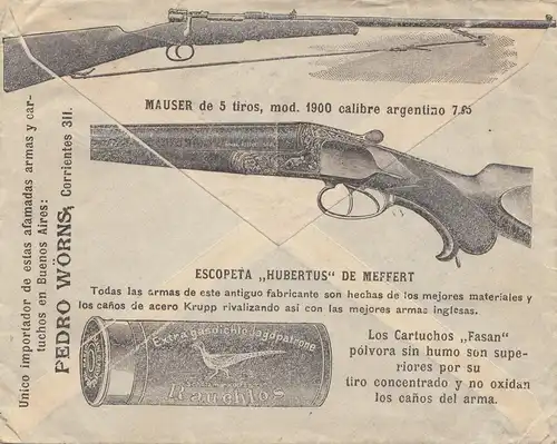 Pedro Wörns - Buenos Aires d'après Suhl - Armes Fabrique - Mauser - Fusil, cartouches