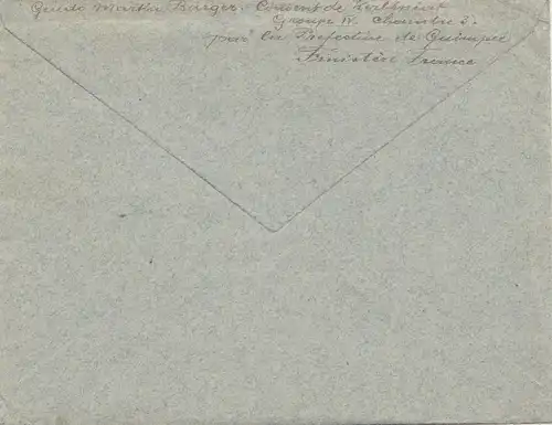 POW - Kgf: 2 lettres de Finistere France à Munich en 1917