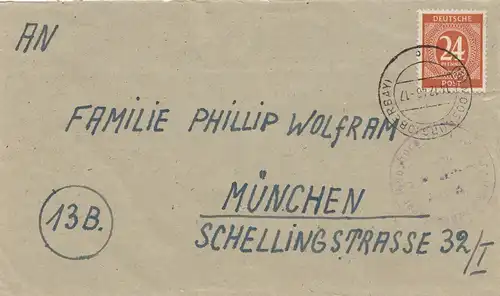 POW - Kgf: 1947 Moosburg nach München