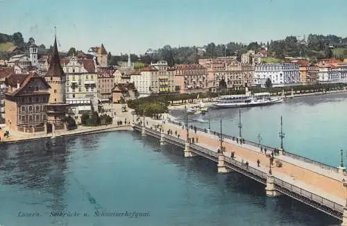 POW - Kgf: AK de Lucerne, après l'internement de Dresde 1918