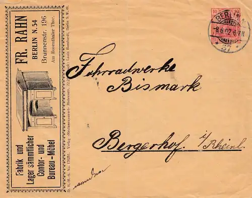 Œuvres cyclables Bismark/Bergerof de Berlin 1902 - tout ce qui est en cause