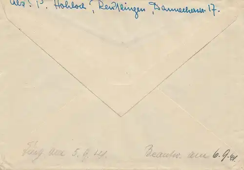 Reutlingen-Feldpost-Priedrich List 1941 à Prague