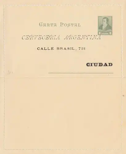 Carta Postal - Cerveceria Quilmes 189x