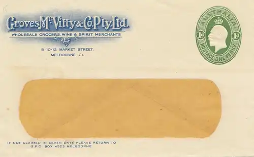 Australie: Groves Mc Vitty: Wine, Spirit, Crocers