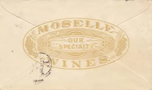 USA: Ganzsache: New York 1893: Moselle-Wines