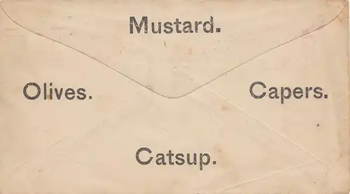 États-Unis: Charles Florin: Ney York: Mustard/Senf, Tomato Catsup 1893 - Olives, Capers