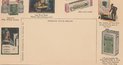 États-Unis: Guarding the treasure box, Wrigleys, Milk, Soap, Valentine, Vanilla