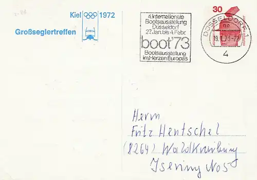 Jeux olympiques Kiel 1972: Rencontre des Grands Secrétaires - bateau 1973-Tout-chose