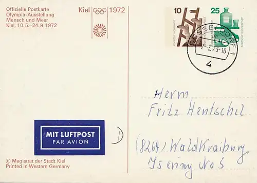 Jeux olympiques 1972 Kiel: Exposition homme-mer Tout