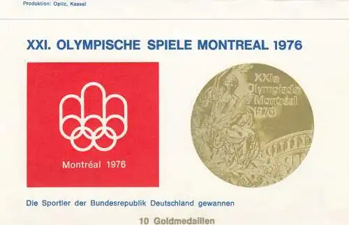 Olympische Spiele Montreal 1976:  Ganzsache