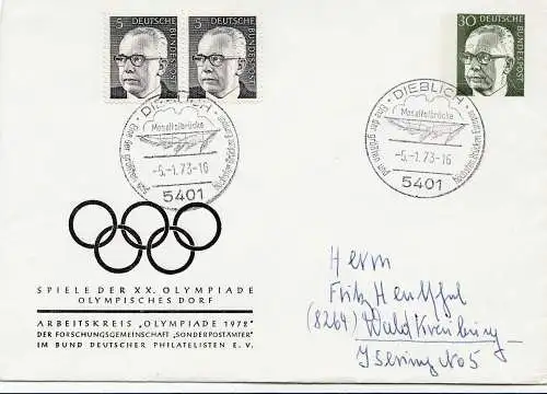 Olympiade München 1972: Olympisches Dorf - Dieblich -Moseltalbrücke 1973