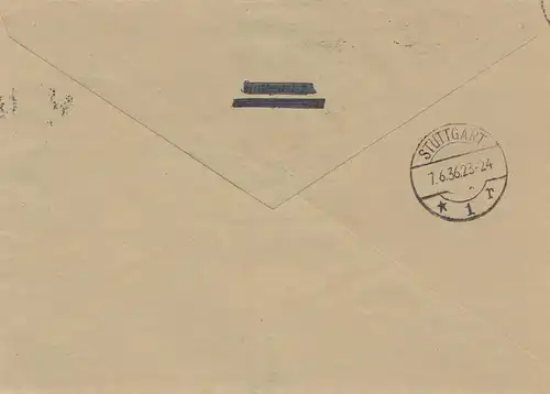 Lauenstein Inscription:1936 Journée des philatélistes allemands