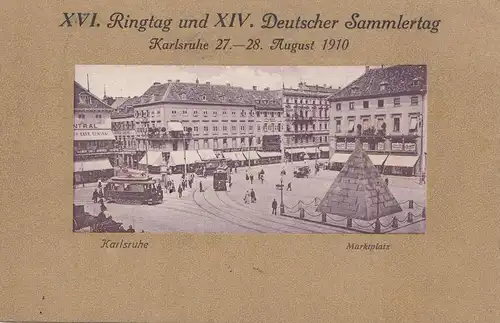 Karlsbad 1910: Ringtag und Deutscher Sammlertag - Ansichtskarte