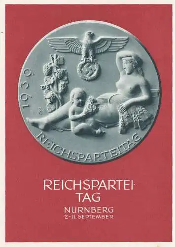 Ansichtskarte - Ganzsache-Festpostkarte Reichsparteitag 1939