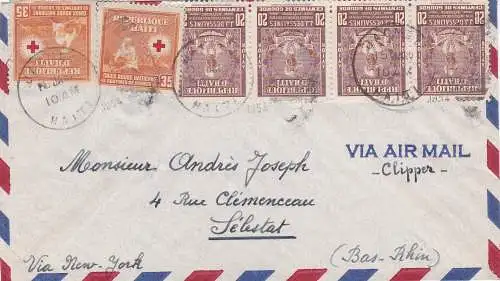 Haïti - Croix-Rouge Marques après Selestat 1954