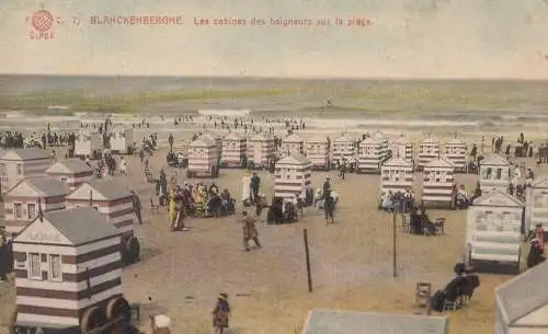 Carte de vue Blanckenberghe - Feldpost - Marine Div 1915