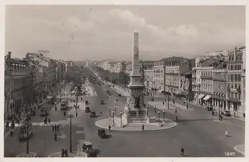 Ansichtskarte Lissabon 1938 -Deutsche Schiffpost Südamerika