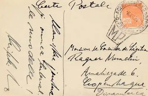 Carte de vue Brasil: Estrada: Rio de Janero 1934