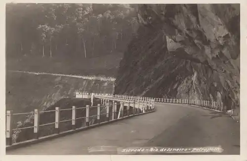 Ansichtskarte Brasil: Estrada: Rio de Janero 1934