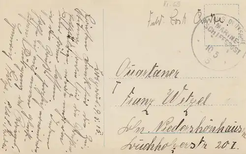 Carte de vue Constantinople 1915 - Poste Marine