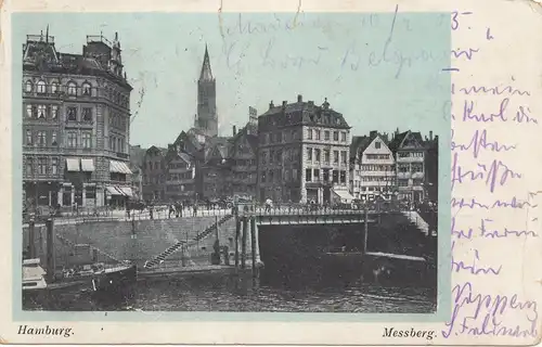 Ansichtskarte Hamburg: 1905: Deutsche Seepost Linie Hamburg-Westafrika