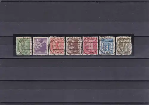 SBZ: Berlin/Brandenburg: MiNr. 1B, 2Ba, 3B, 4Ba, 5B, 6B, 7B - gestempelt, BPP