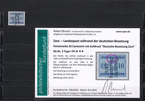 Zara - Min. 2 Type I PF III, frais, **