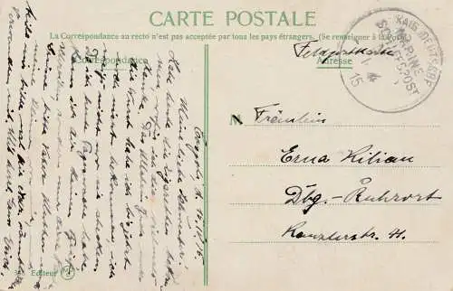 1915: Ansichtskarte Constantinople: Marine Post