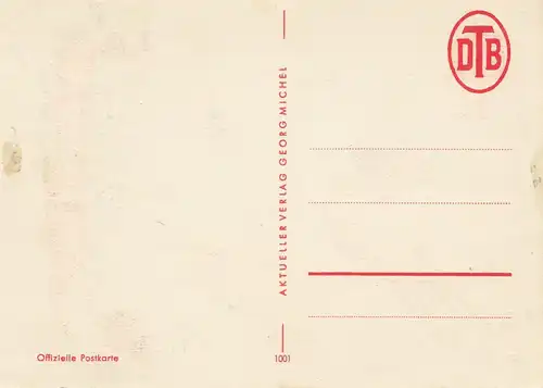 1953: Carte de Turnfest allemande - Hambourg