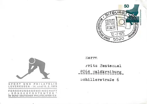 1975: Sport und Philatelie Bitburg - Ganzsache