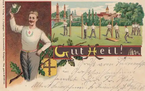 1904: Carte de vue Turner Grosssachsenheim après Barmen