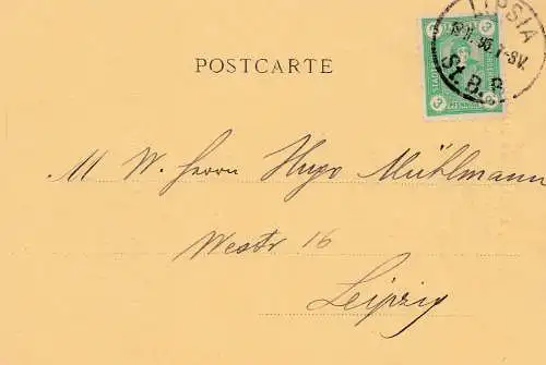 95: Lipsia: Lettre de ville Transport-Marchand de timbres Londres