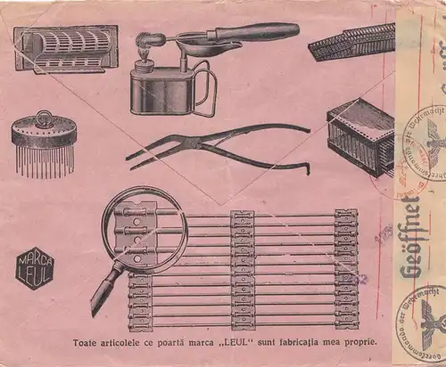 1943: Hongrie Aéroport de destination Allemagne-Zensur-Löwe/Bienen