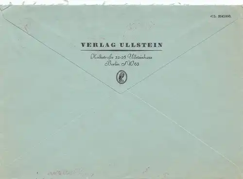 1934: Berlin UHU - Freistampt -Ullstein Editeur