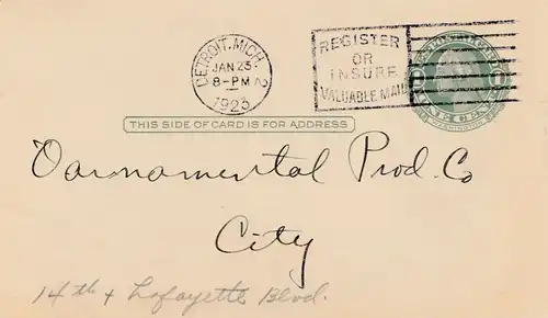 1923: États-Unis Detroit/Michigan: Robin Brand Wiping Cloths-Vogel/Bird