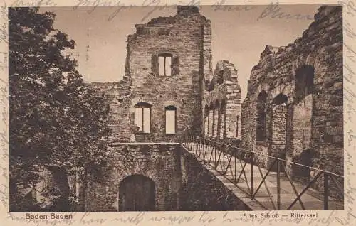 1923: Carte de Baden-Baden: Courses de chevaux