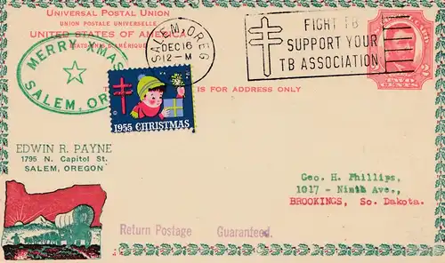 1955: Merry XMAS, Salem - Oregon