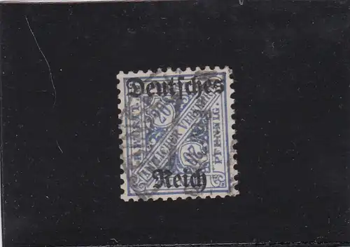 Deutsches Reich, 1920, MiNr. D 60-Y gestempelt, BPP Attest