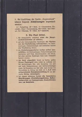 Berlin: Rotaufdruck: MiNr. 25 EF auf Einlieferungsschein 1949
