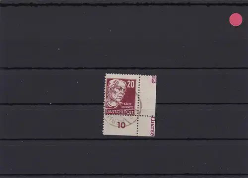 SBZ: MiNr. 219a, gestempelt, Eckrand, DZ
