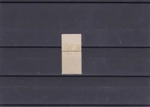 Reich allemand: MiNr. 15, post-freisch, Oberrand