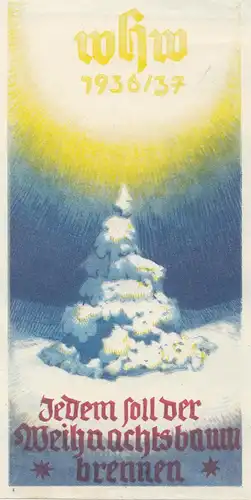 1936/37: WHW Noël: arbre de Noël