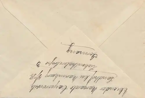 Censure: 1916: Marienburg vers Danemark: Postsichtung Marienburg