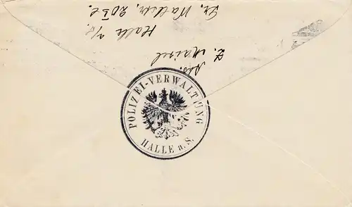 Zensur: 1916: Polizei Halle nach Dänemark