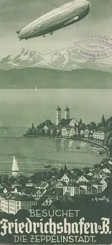 Zeppelin: Brochure: Visite de la ville de Zeappelin Friedrichshafen