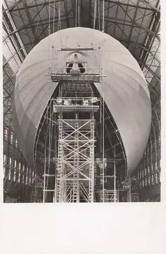 Carte visuelle: dirigeable LZ 130 en construction 1938 - Mémoire Baptême