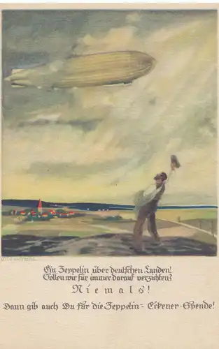 Ansichtskarte: Zeppelin Eckener Spende- Zeppelin-Luftschiff 1926