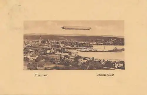 Carte de vue 1929 Konstanz.