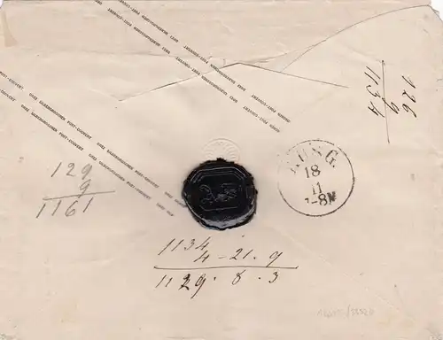 1866: Gdansk: Lettre de Prusse à Düsseldorf