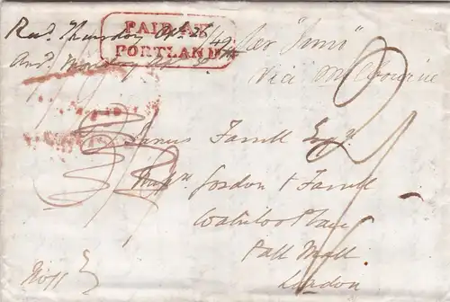 1849: Letter Paid by Portland/Melbourne to London
